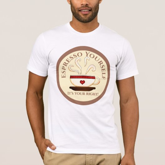 T-shirt Premier Amendement : Espresso Yourself (Devant)