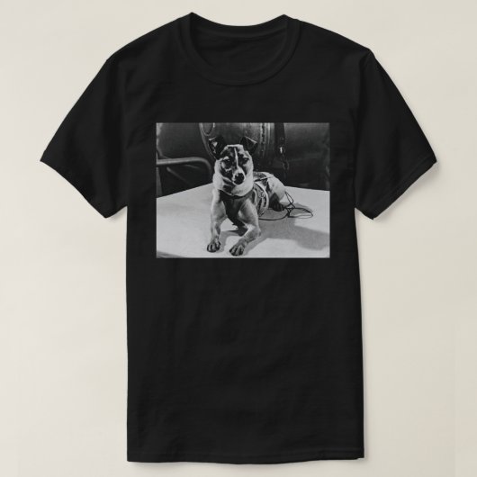 T-shirt Premier animal à orbiter le chien de Terre Laika (Design devant)