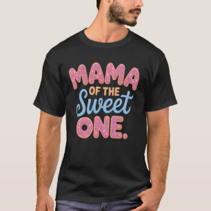 T-shirt Premier Anniversaire Donut Mama de la famille douc