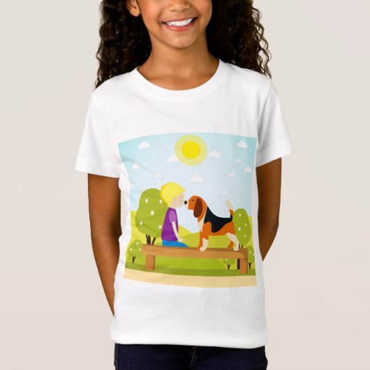 T-Shirt premier baiser (Devant)