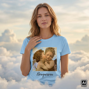 T-shirt Premier Baiser (détail d'ange) de Bouguereau