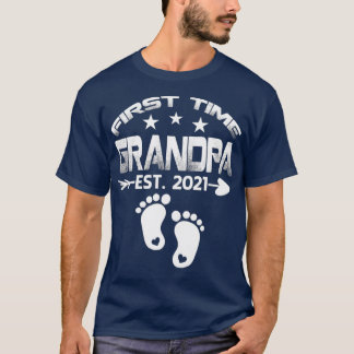 T-shirt Premier grand-père 2021 Nouveau grand-père à être 