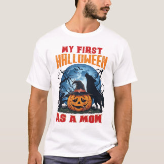 T-shirt Premier Halloween en tant que maman citrouille lou