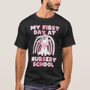 T-shirt Premier jour à l'école maternelle Fille future inf