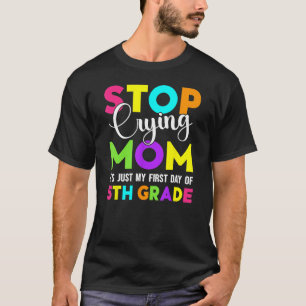 T-shirt Premier Jour De 5E Année De L'École Retour À L'Éco