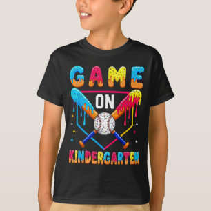 T-shirt Premier jour de baseball en maternelle goutte à go