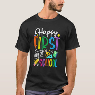 T-shirt Premier Jour De Classe Professeur Élève Rentrée Sc