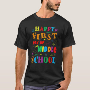T-shirt Premier Jour De Collège Retour Au Professeur D'éco