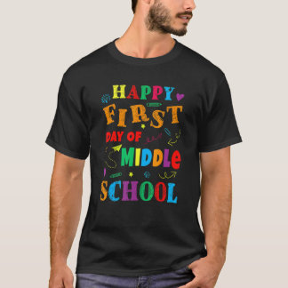 T-shirt Premier Jour De Collège Retour Au Professeur D'éco