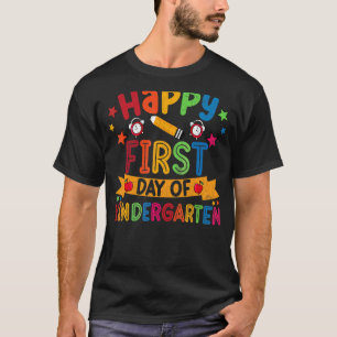 T-shirt Premier Jour De Fun Enseignement De La Maternelle