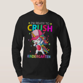 T-shirt Premier Jour De La Maternelle Filles Licorne Retou