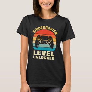 T-shirt Premier Jour De La Maternelle Niveau Débloqué Reto