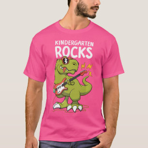 T-shirt Premier Jour De La Maternelle Rocks T-Rex Boy