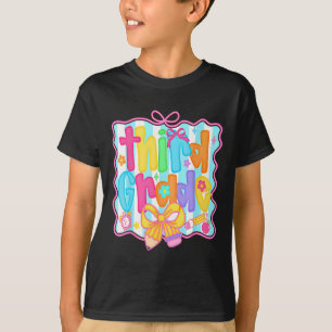 T-shirt Premier jour de la troisième année Bundle floral p
