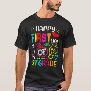 T-shirt Premier Jour De L'École 1E Année Professeur Drôle