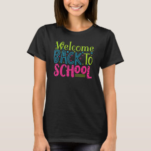 T-shirt Premier Jour De L'École Bonjour Étudiant Retour À
