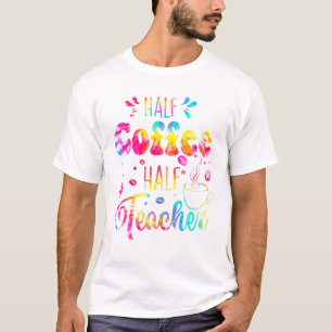 T-shirt Premier Jour De L'École Demi Café Demi-Enseignant