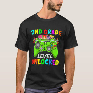 T-shirt Premier Jour De L'École Garçon Fille 2E Niveau Unc