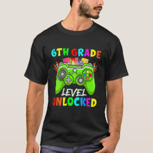 T-shirt Premier Jour De L'École Garçon Fille 6E Niveau Unc