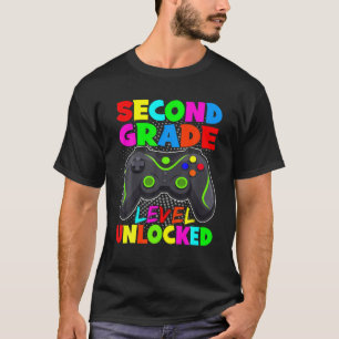 T-shirt Premier Jour De L'École Garçon Fille Deuxième Nive