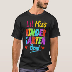 T-shirt Premier Jour De L'École Lil Miss Kindergarten Reto
