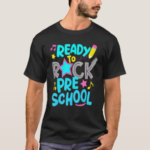 T-shirt Premier Jour De L'École Prêt À Rock Préscolaire He