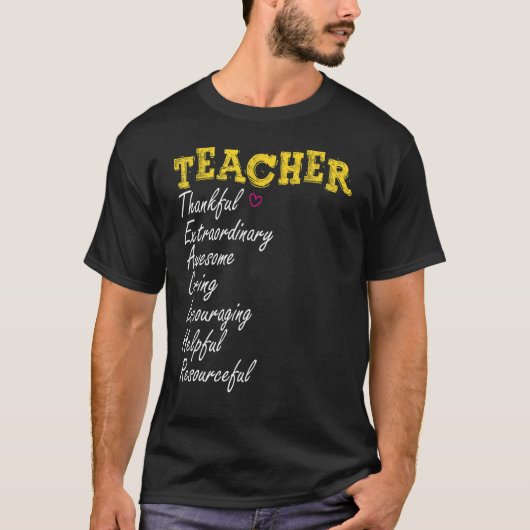T-shirt Premier Jour De L'École Retour À L'École Enseignan (Devant)