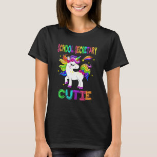T-shirt Premier Jour De L'École Secrétaire Cutie Girls U