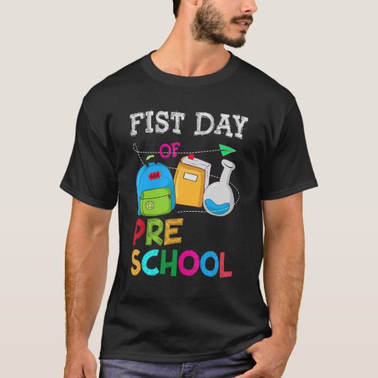 T-shirt Premier Jour De L'Enseignant Préscolaire Retour À  (Devant)