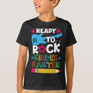 T-shirt Premier Jour De Maternelle Prêt À Rock Kindergart