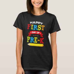 T-shirt Premier jour de pré-maternelle Professeur élève p