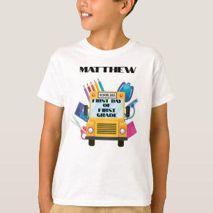 T-shirt Premier jour de première année personnalisée