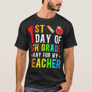 T-shirt Premier Jour De Prière De 5E Année Pour Mon Profes