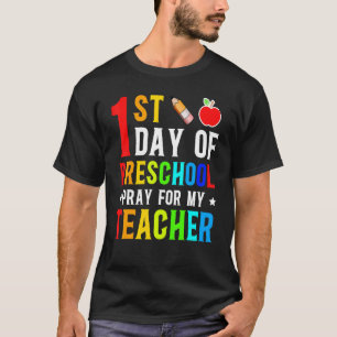 T-shirt Premier Jour De Prière Préscolaire Pour Mon Enseig