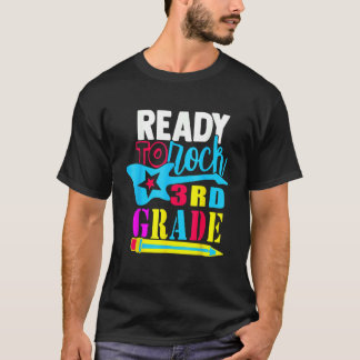 T-shirt Premier Jour De Troisième Année Prêt À Rocher 3E A
