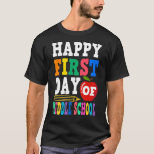 T-shirt Premier Jour De Vêtements Scolaires Pour Filles Mi