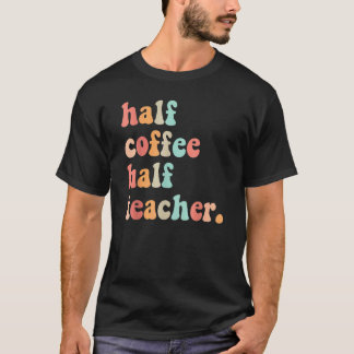 T-shirt Premier Jour D'école Demi Café Demi Femmes Enseign