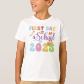 T-shirt Premier jour d'école en 2025 Retour à l'école (Devant)