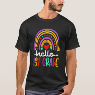 T-shirt Premier Jour D'École Filles Retour À L'École Bonjo