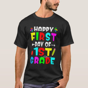 T-shirt Premier Jour D'école Garçons Filles De 1ère Année