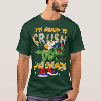T-shirt Premier Jour D'École Je Suis Prêt À Écraser 2 E An