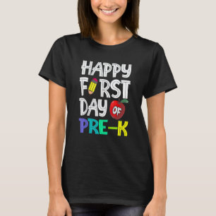 T-shirt Premier jour d'école maternelle enseignant élève r