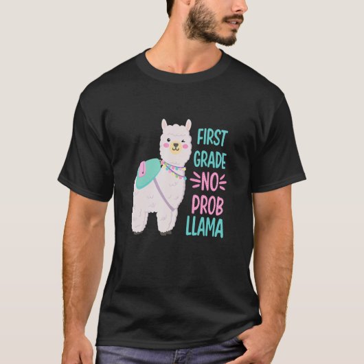 T-shirt Premier Jour D'école Première Année Pas De Problèm (Devant)