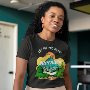 T-shirt Premier Jour D'École Professeur De 2e Année Remerc