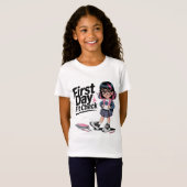 T-Shirt Premier jour Vérifier le style de couverture Prepp (Devant entier)