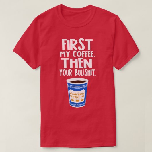 T-SHIRT PREMIER MON CAFÉ (Design devant)