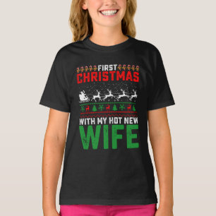 T-shirt Premier Noël avec ma nouvelle épouse torride et la