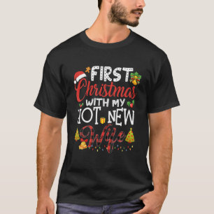 T-shirt Premier Noël Avec Mon Hot Nouvelle Femme Noël Nouv
