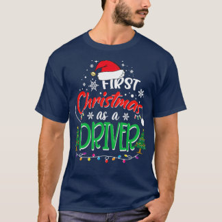 T-shirt Premier Noël comme conducteur Amusant 1er Noël Gi