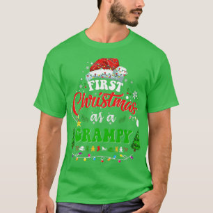 T-shirt Premier Noël comme le Père Noël grincheux chapeau